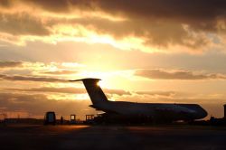 C-5 Galaxy - The sun sets on the Galaxy Image