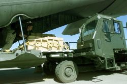 C-130 Hercules - Unloading cargo Image