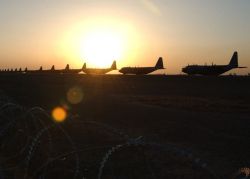 C-130 Hercules - Southwest Asia sunset Image