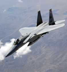 USAFWS - F-15 banking Image