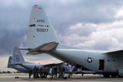 HC-130 P/N - AFRC flies missions to storm-ravaged areas Image