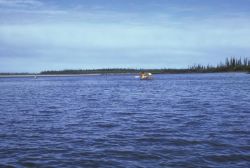 Canoeing at Mouth of Sheenjek River at the Porcupine River Image