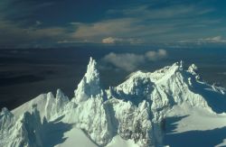 Aghileen Pinnacles (L), Frosty, Roundtop, Isanotski & Shishaldin in Background Image