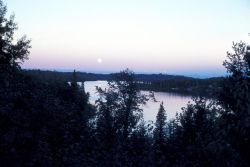 Full Moon over Nikiski Lake Image