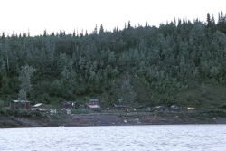 Yistletaw Village and Yukon River Image