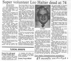 Leo Halter Obituary Image