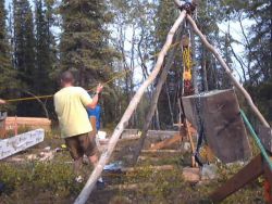 Building An Alaska Cabin Foundation Image