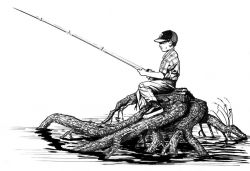 Boy Fishing Image