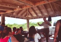 YCC workers are encouraged by Manager Oscar Diaz to consider careers in wildlife management at Vieques NWR Image