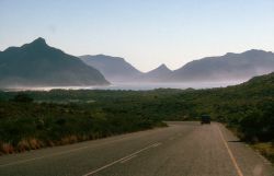 South Africa Coastline and Mountains Image
