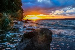 Beautiful Ocean & Sunset Photo