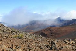 Moonscape scenery in Haleakala Crater in Haleakala National Park. Image