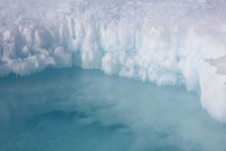 Melting ice floe. Image