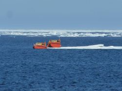 Arktos Evacuation Craft being tested by US Coast Guard north of Point Barrow. Image