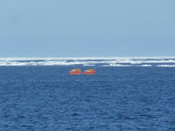 Arktos Evacuation Craft being tested by US Coast Guard north of Point Barrow. Image