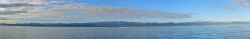 Looking south to the Brooks Range from the Beaufort Sea - Canada to the left, Alaska to the right in this magnificent panorama. Image