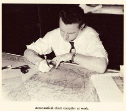 Aeronautical chart compiler at work Image