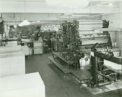 A view of the Harris presses in the reproduction plant of the Coast and Geodetic Survey Image