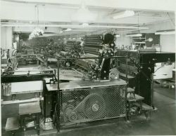 A view of the Harris presses in the reproduction plant of the Coast and Geodetic Survey Image