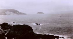 Point Sur is connected to the mainland by a sandy beach Image