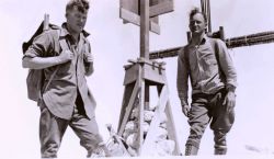 Lieutenants Charles Pierce and William Tucker at Station Pico Blanco. Image