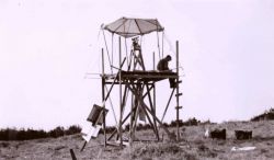 A triangulation station just south of Hearst Castle. Image