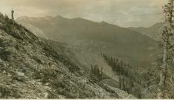 The trail up to Station Madden on the top of Madden Peak, 11972 feet, in southwest Colorado. Image