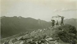 Setting up the observing tent at Station Madden at 11, 972 feet in southwest Colorado Image