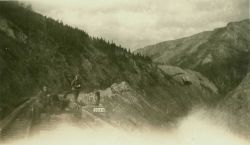 Triangulation crew used velocipedes when on the Anchorage to Fairbanks railway prior to heading into the wilderness for triangulation work Image