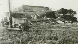 A scene in Long Beach the morning after the devastating 1933 earthquake. Image