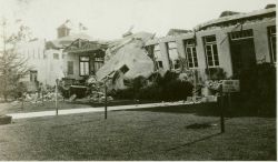 A scene in Long Beach the morning after the devastating 1933 earthquake. Image