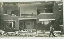 A scene in Long Beach the morning after the devastating 1933 earthquake. Image