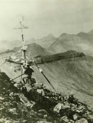 Third-order triangulation station Iquak in southwest Alaska, while attached to the USC&GS Steamer DISCOVERER in 1923. Image