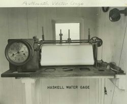 Haskell water level gauge. Image
