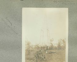 Gas pipe tower erection Image
