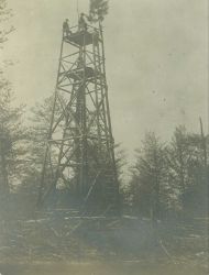 A 36 foot observing tower at Station Stovel. Image