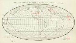 The status of world-wide geodesy as of circa 1901 during the tenure of Henry Pritchett as Superintendent of the Coast and Geodetic Survey. Image