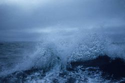 A stormy day on the Bering Sea. Image