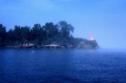 Hydrographic signal erected by crew off NOAA Ship PEIRCE. Image