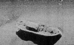 Side scan sonar image of USS MONITOR. Image