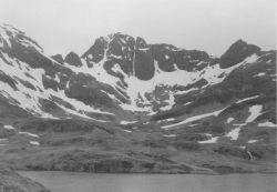 A beautiful mountain peak somewhere in the Aleutians. Image