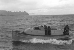 A survey launch off the PATHFINDER. Image