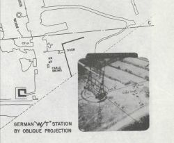 German W/T (wireless-telegraphy) transmitter antennas located by photogrammetry. Image