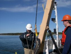 Sidescan surveying operations Image
