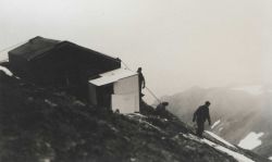 Living and electronics hut for Shoran station on Cape Wrangell. Image