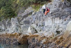 Tide gage installation at Blue Mouse Cove Image
