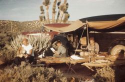 Al Howe's o-party Howe, Mason, and Sternberg at Station Joshua on a day off Image