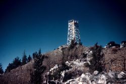 A lookout tower on Sandia Peak Image