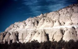 Erosion patterns in tuff near Santa Fe Image