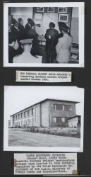 His Imperial Majesty Haile Selassie I inspecting Geodetic Control Project exhibit October 1959 Image
